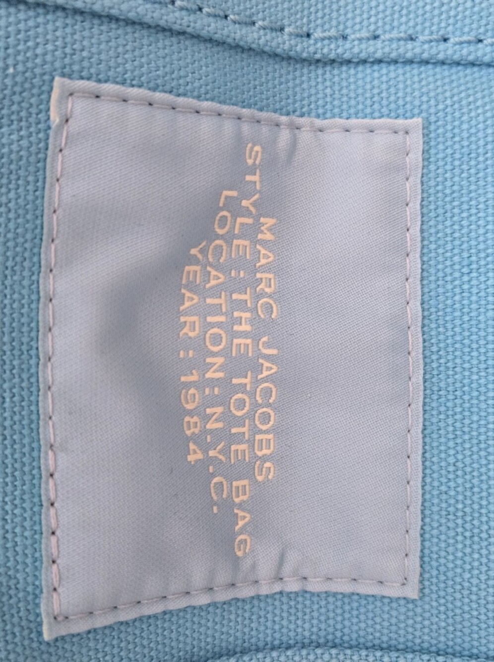 Marc Jacobs The Tote Bag Mini in Light Blue - EUC - Picture 5 of 7